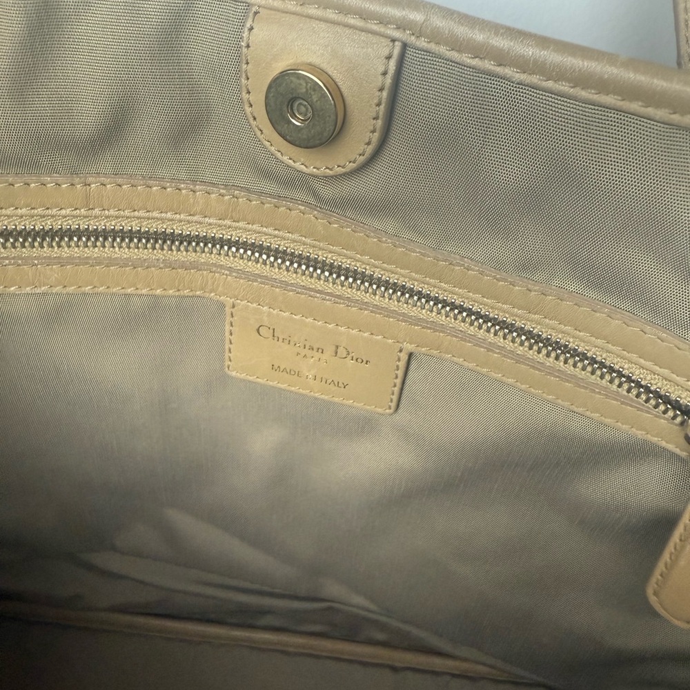 Dior Tan Quilted Tote Bag - Picture 8 of 10
